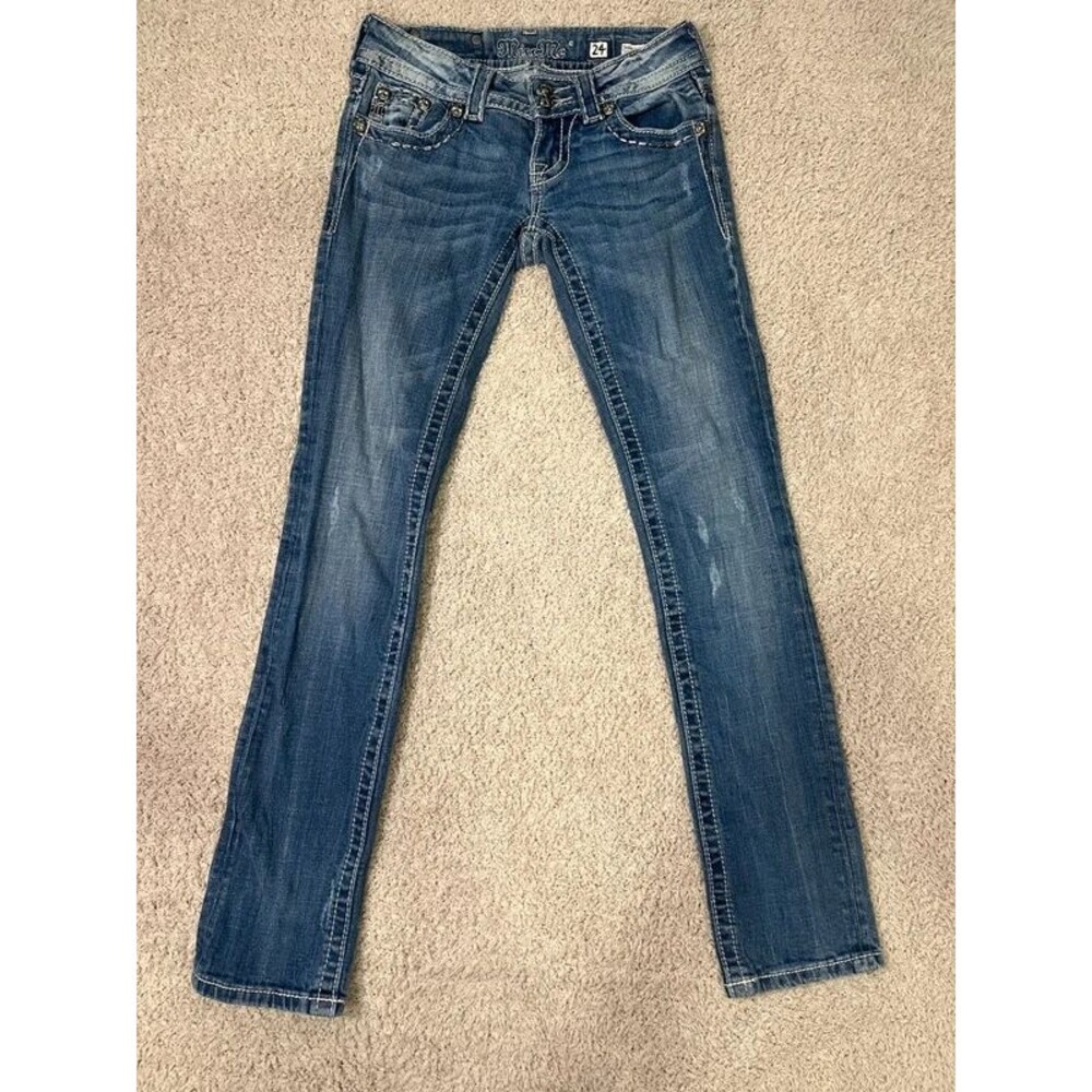 Y2K Low Rise Miss Me Jeans Straight Cut